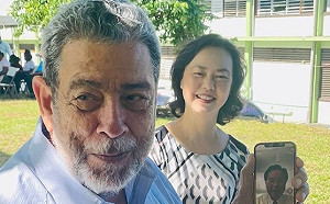 聖文森總理視訊吳釗燮 重申台聖邦宜穩固       