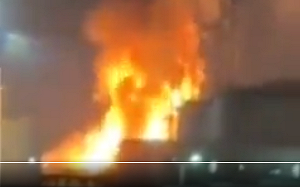 (影) 再度遠距打擊！烏無人機穿越700公里 襲俄烏斯盧加港 發生大爆炸