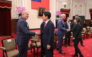 偕蕭美琴接見美台商業協會訪團  賴清德：將帶領新政府維持台海穩定現狀