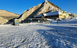 合歡山放晴！豔陽照白雪出大景 美不勝收