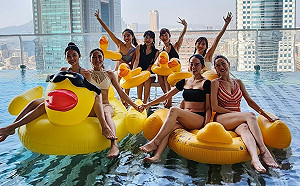 新科台灣小姐搶先體驗 入住高雄承億酒店搭私家遊艇海上賞鴨