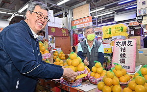 視察北市魚類及果菜批發市場 陳揆：感謝業者滿足春節消費需求