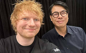 紅髮艾德吸9萬粉絲 陳其邁後台探班互聊貓咪經