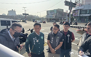 台南仁德中山文德路口汽機車爭道危機四伏  林俊憲邀相關單位會勘求解方