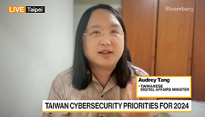 彭博電視台專訪 唐鳳：期待與民主夥伴聯防因應AI風險