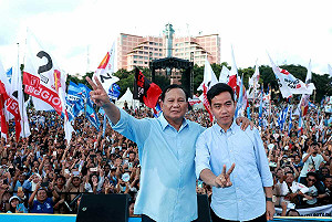 印尼大選》普拉伯沃自行宣布勝利 競辦允持續友台