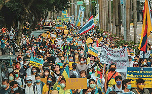 力挺烏克蘭！民進黨國際部號召出席「戰爭兩周年和平遊行」