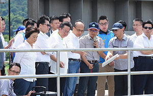 鄭文燦提解決北桃用水方案  林全：水庫保育納入前瞻