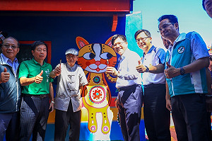 彩虹眷村修繕完工  加入石虎為花博打氣