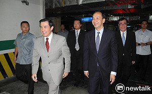 與佛里曼會面  馬英九自曝長胖 : 「搭貨梯剛剛好」