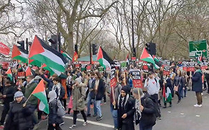 以軍續向拉法難民進攻！各地爆挺巴勒斯坦遊行 數十萬人上街籲停火