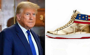 限量1000雙！川普「品牌」金色球鞋 拜登團隊這樣開酸