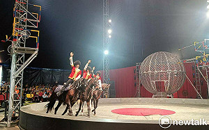 后里馬場馬戲團公益演出回饋鄉親  大小朋友驚呼聲掌聲不斷