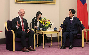 美智庫「傳統基金會」會見賴清德 承諾持續支持台灣的自由、國安