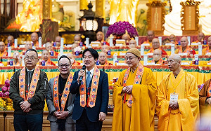 出席仁王護國息災祈福大法會 賴清德承諾秉持仁心、視民如親