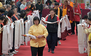 道教媽祖與藏傳佛教文化交流 天上聖母吉祥天母同台弘法利生