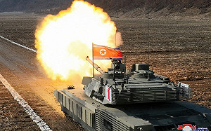 北韓開火了！金正恩現身坦克對抗訓練比賽 親自試駕最新主力坦克