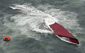 南韓運輸船翻覆造成9死1失蹤！船長傳訊與妻訣別 事故原因仍待調查