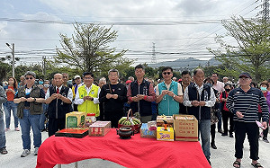 清水區頂湳里危險路段 蔡其昌爭取替代道路完工啟用