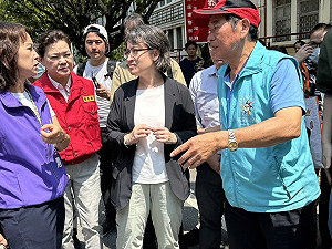 心繫耕耘10年的土地 蕭美琴抵花蓮掌握災後狀況