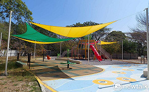 大潭埤旺萊公園鳳梨主題遊戲場啟用  黃偉哲邀親子同遊放電