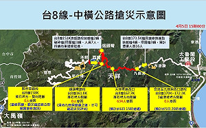 不畏餘震、落石！公路局5小時搶修「台8」11公里 趕在明日下午通車