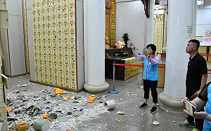 先人混在一起了！花蓮慈雲山確認264個骨灰罈震損