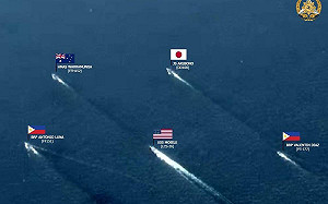 美日澳菲首次海上軍演  解放軍同日海南海海空戰巡 