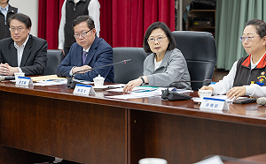 視察台水救災復水進度 蔡英文重視花蓮重建與振興