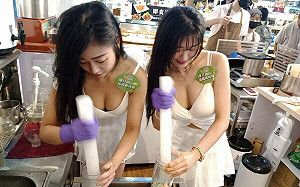 茶飲店推超療癒爆打檸檬綠   辣模現場實作引爆騒動