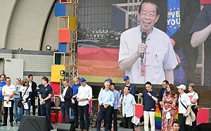 東京彩虹驕傲遊行登場  謝長廷讚台灣同婚合法獲喝采