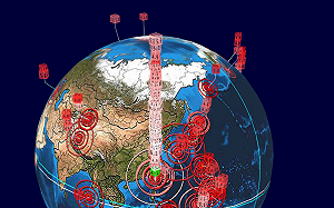 花蓮連發1177起地震！全球地震3D圖驚見台灣疊成「摩天大樓」 
