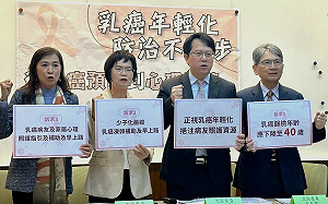 乳癌防治不牛步 綠委呼籲下修篩檢年齡至40歲 