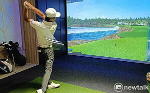 張緯綸很想擁有它  老虎伍茲代言FULL SWING高爾夫模擬系統進駐台中