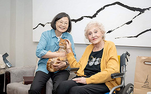 敘舊彭蒙惠大聊貓狗趣聞　蔡英文約定續為台灣努力