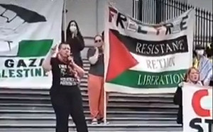 (影)「哈衛兵」越來越囂張！阻猶太裔學生入校、高呼大屠殺萬歲 校方清場