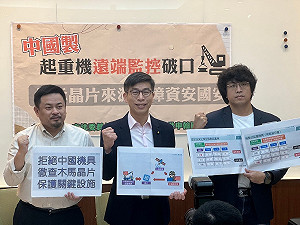 中國製起重機可遠端監控 綠委要求標示晶片來源保障國安