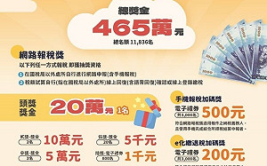 中區國稅局提供綜所稅六大新措施 網路報稅再抽現金20萬