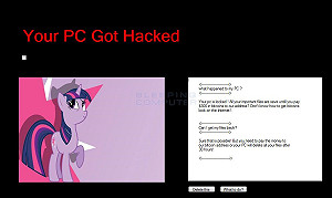 另類勒索軟體 竟讓「彩虹小馬」來要錢