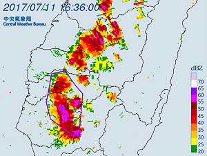 快訊》17:45前嘉義、台南、高雄慎防大雷雨