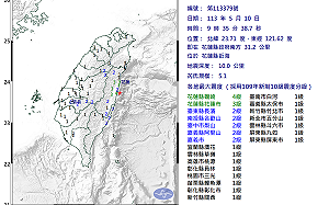 上午連3震！403餘震恐再持續半年 氣象署：能量可能回到花蓮北邊