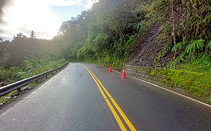 太平山聯外道路403地震受損！林業署：5/15起三階段交管
