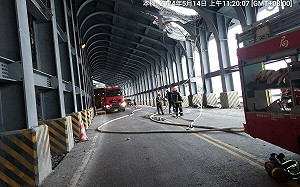 大清水明隧道施工起火！公路局：和仁—崇德段延後放行