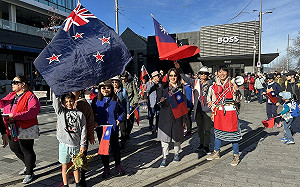 基督城僑界遊行挺台參與WHO  紐國會衛生委員會副主席到場支持
