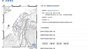 清晨地牛又翻身!台南楠西規模4.2「極淺層地震」網友嚇醒:晃超大