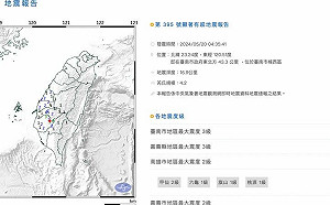 清晨地牛又翻身!台南楠西規模4.2「極淺層地震」網友嚇醒：晃超大