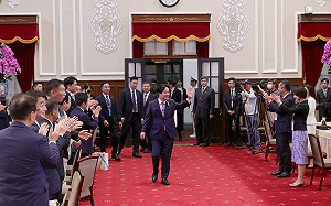 賴清德宴請日本國會議員　他帶安倍晉三手錶來台祝福