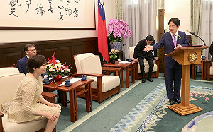 安倍昭惠會晤賴清德　肯定就職演說強而有力