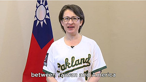 舊金山台灣日  蕭美琴錄影為棒球、台美友誼喝采