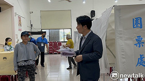 賴清德返台南投民進黨職選票  感謝拜登支持不捨藝人承受壓力
